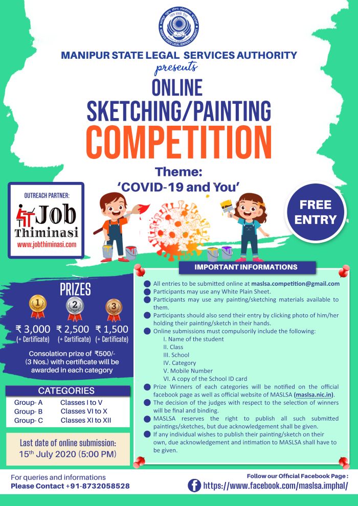  Online Painting/ Sketching Competition for Students 