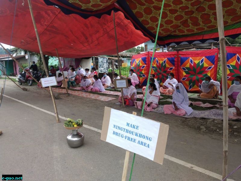  Sit In Protest regarding 'Killing of Laishram Angamba' at Ningthoukhong on August 24, 2020 