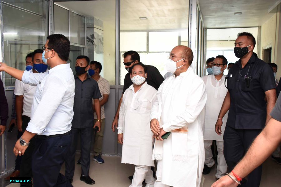  COVID Care Centre inspection at Bal Bhawan and National Sport University, Khuman Lampak  - October 02nd 2020 