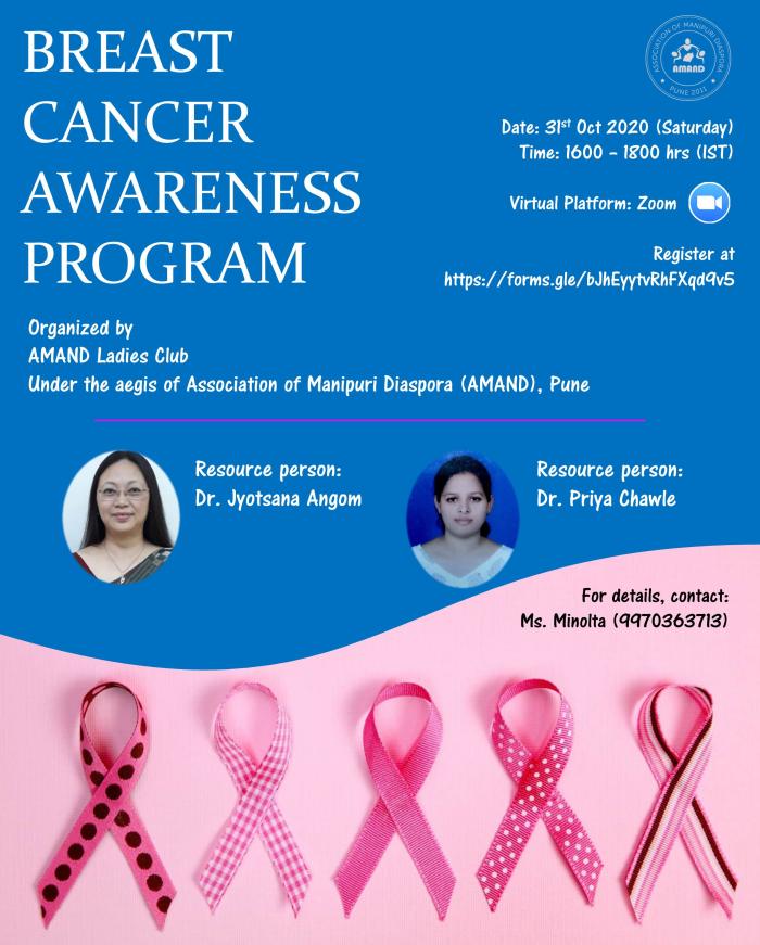 Breast Cancer Awareness Program at Pune on 31st October 2020 