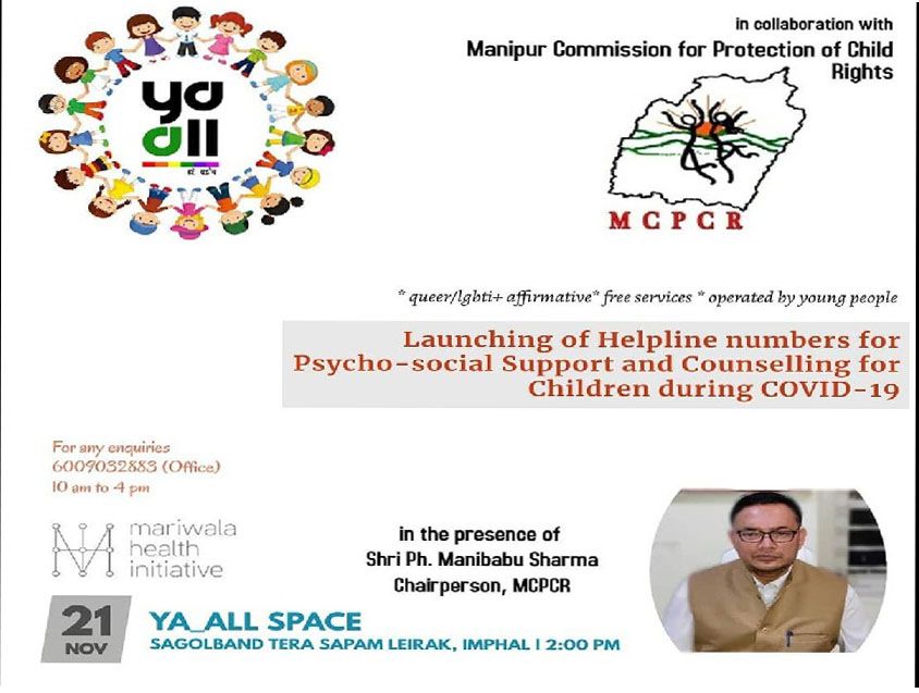  Launching of Toll Free Helpline numbers for Counselling for Children during COVID-19  