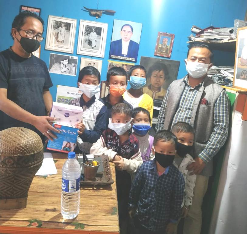  Children celebrates birthday by distributing Covid protective gears 