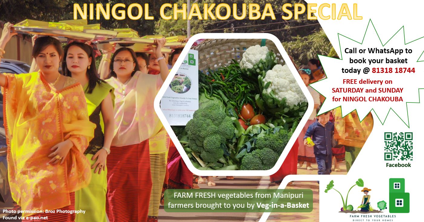  Veg-in-a-Basket for Ningol Chakouba : Support for Manipuri Farmers 
