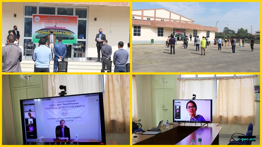 Constitution Day celebrated by National Sports University, Imphal at Khuman Lampak Sports Complex :: 26 Novemeber 2020