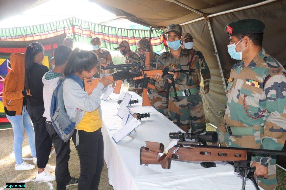 34 Assam Rifles, Aina Battalion organizes Weapon Display for Students on 16 December, 2020 