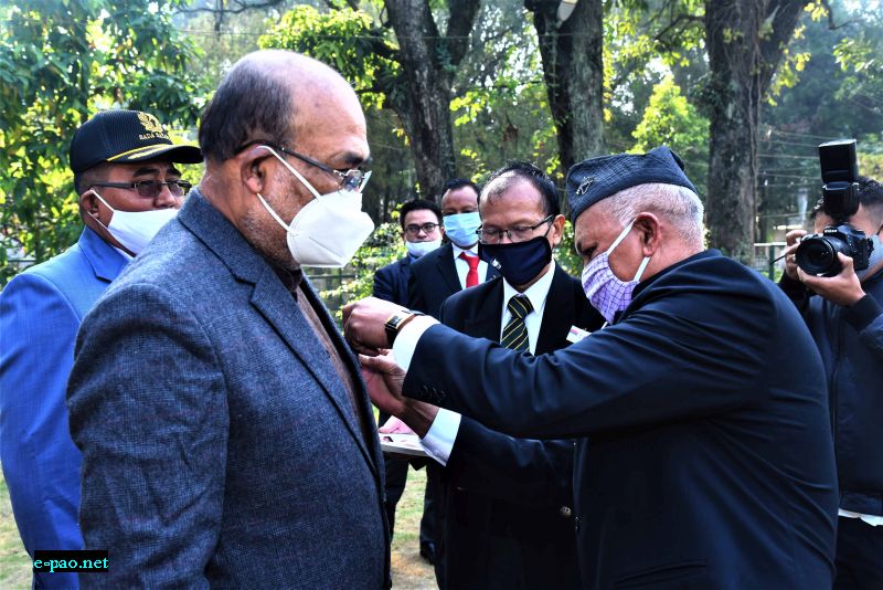  Pinning of Flag on the Occasion of Armed Forces Flag Day at CM Bungalow,  on 07th December, 2020  