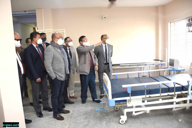  Inauguration of Dedicated COVID Block at JNIMS Imphal on 10th December, 2020   
