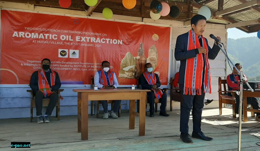  Training on Aromatic Oil Extraction at Huishu village, Ukhrul on 8th January, 2021  