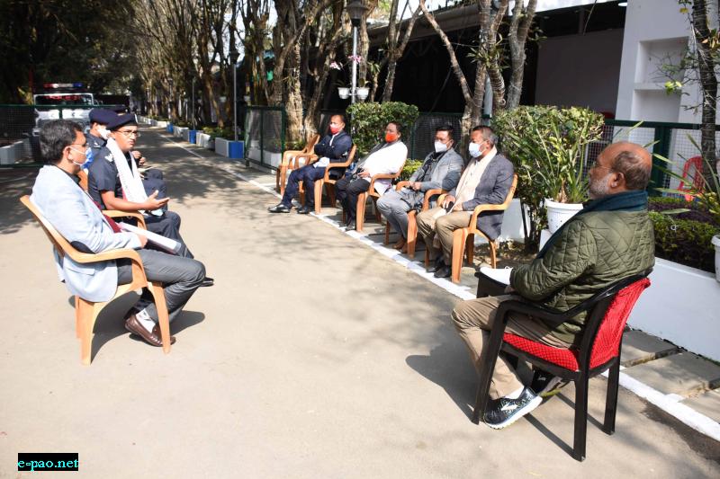  Rajesh Thakur, Commandant 12th Bn NDRF called on CM Manipur  
