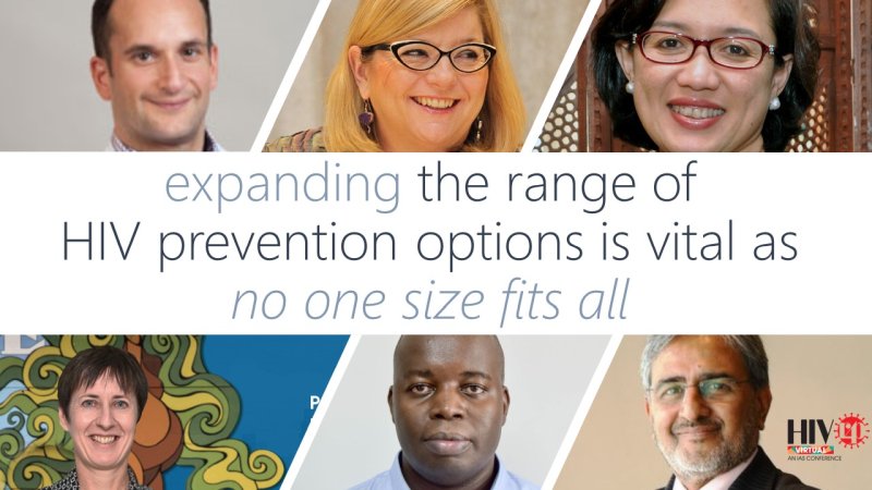 Expanding range of options to prevent HIV is key as no one size fits all 