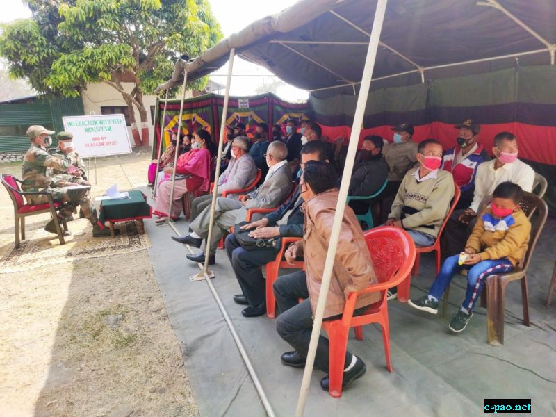  Assam Rifles interacts with ex-servicemen on 27 March 2021 