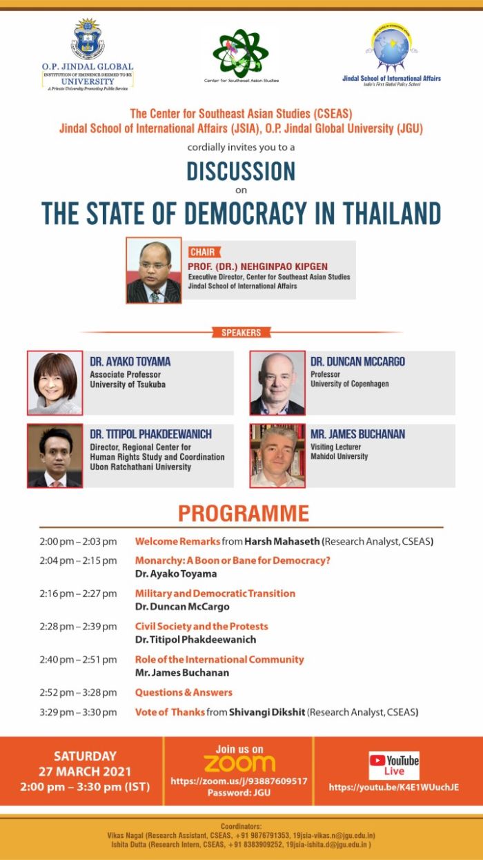  The state of democracy in Thailand : Discussion 
