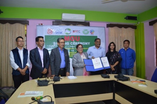  MOU signing ceremony between Manipur University and Kalinga Institute Of Industrial Technology(KIIT) university  