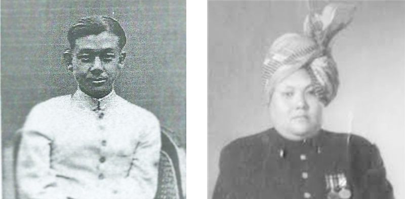  (L) MK Priyobrata Singh ; (R) HH Bodhchandra Singh Maharaja 