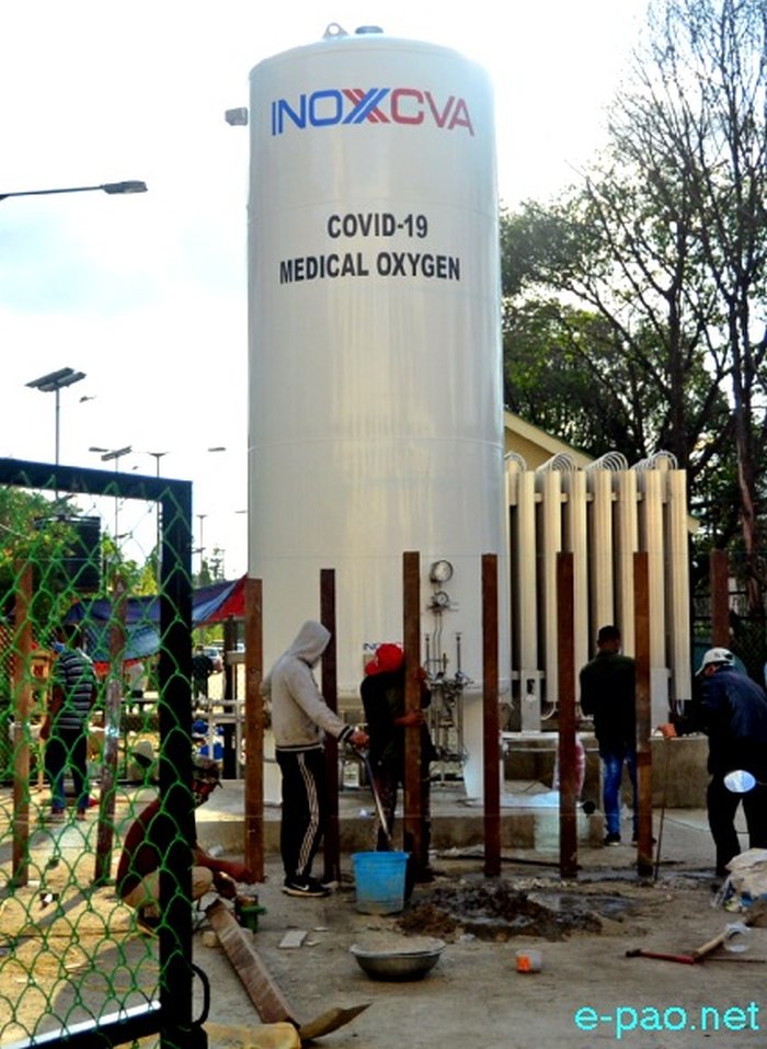 A medical Oxygen plant at Jawaharlal Nehru Institute of Medical Sciences, (JNIMS) Porompat :: 24th May 2021