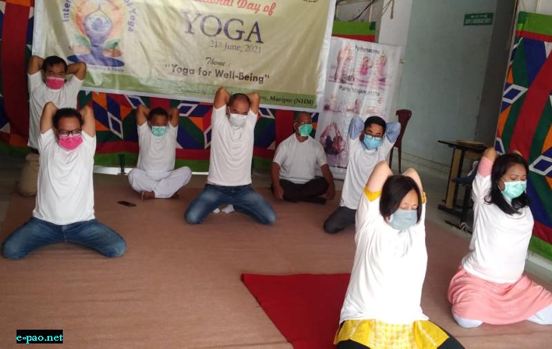  7th International Day of Yoga at Medical Directorate Manipur  
