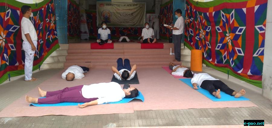  7th International Day of Yoga at Medical Directorate Manipur  