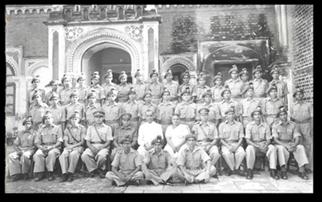  Author [3rd from Left sitting] Senior Underofficer NCC, Agra Medical College, in the final Year