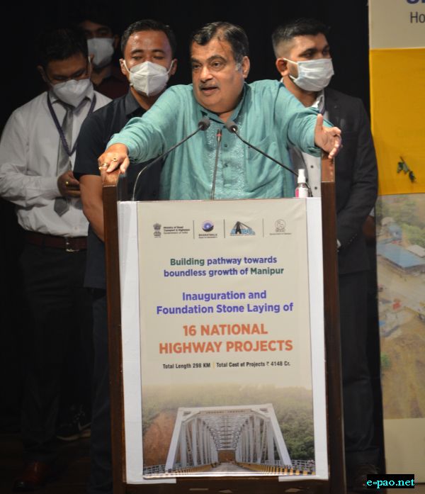  Union Road Transport and Highways Minister Nitin Gadkari at Imphal1 