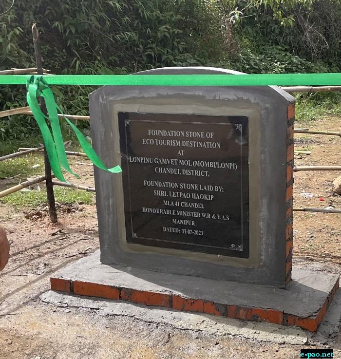  Foundation Stone of Eco-tourism  at Lonpi, Chandel 