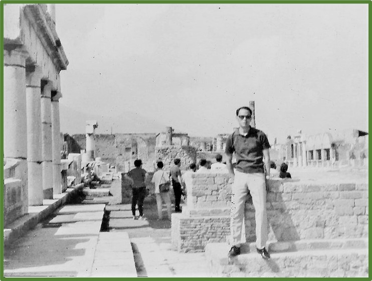 Author in Pompeii 1967 