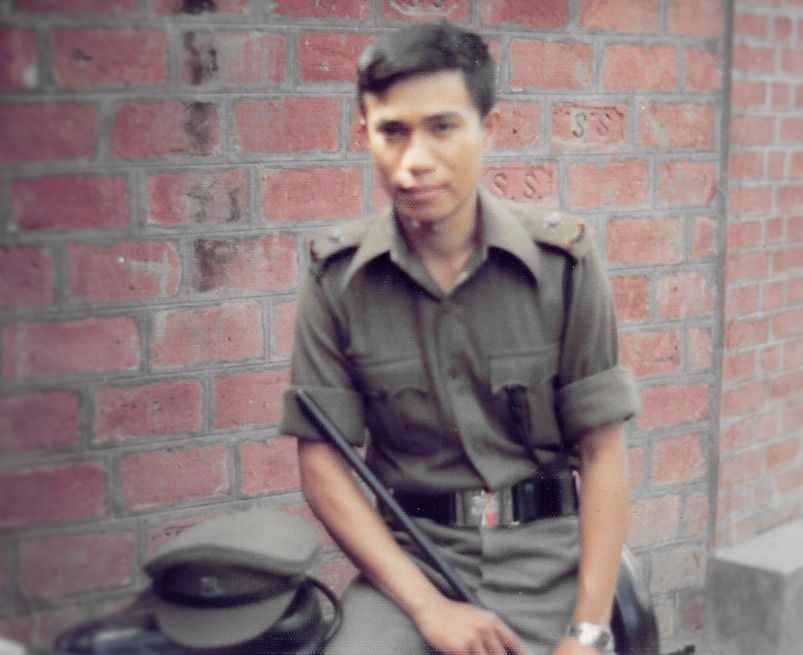  The late Moirangthem Shantikumar Singh as a young officer Major in the Manipur Rifles 