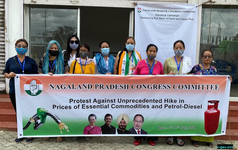  Rise in prices of essential commodities protest in Nagaland