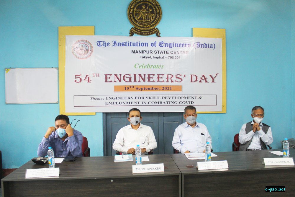 54th Engineers Day celebrated at The Institution of Engineers, Manipur Centre, Govt Polytechnic, Imphal :: 15th September 2021