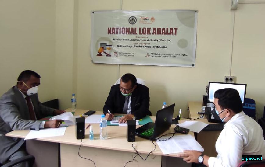  Third National Lok Adalat in High Court of Manipur on 11th September, 2021 