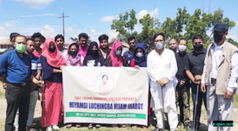  Green Campus, Clean Campus Campaign in connection with Irawat Day Celebrations at Lilong Haoreibi College, Lilong Thoubal District Manipur  