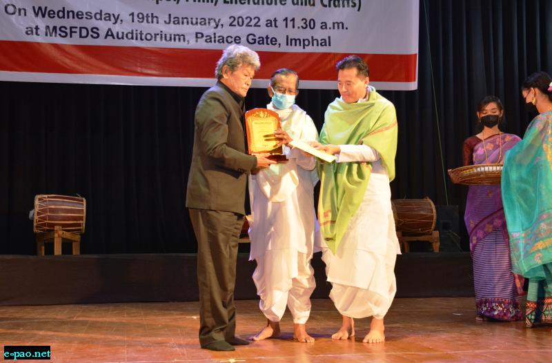  Eminent Cultural Activists of Manipur honoured on 9th January, 2022 at MSFDS Auditorium 