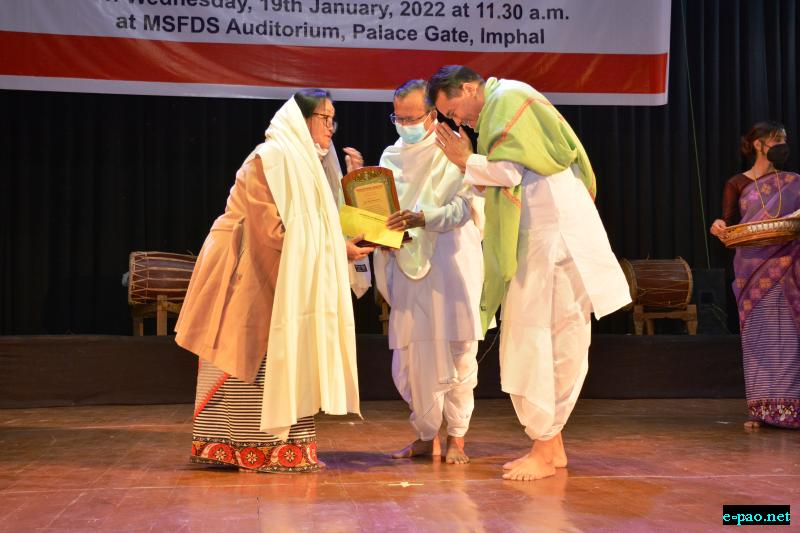  Eminent Cultural Activists of Manipur honoured on 9th January, 2022 at MSFDS Auditorium 