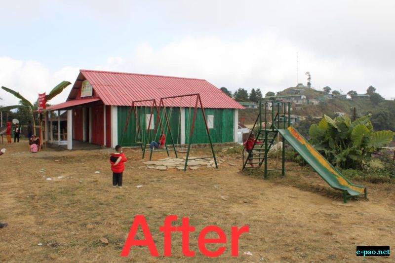 Primary School renovated at Joupi Village, Chandel 