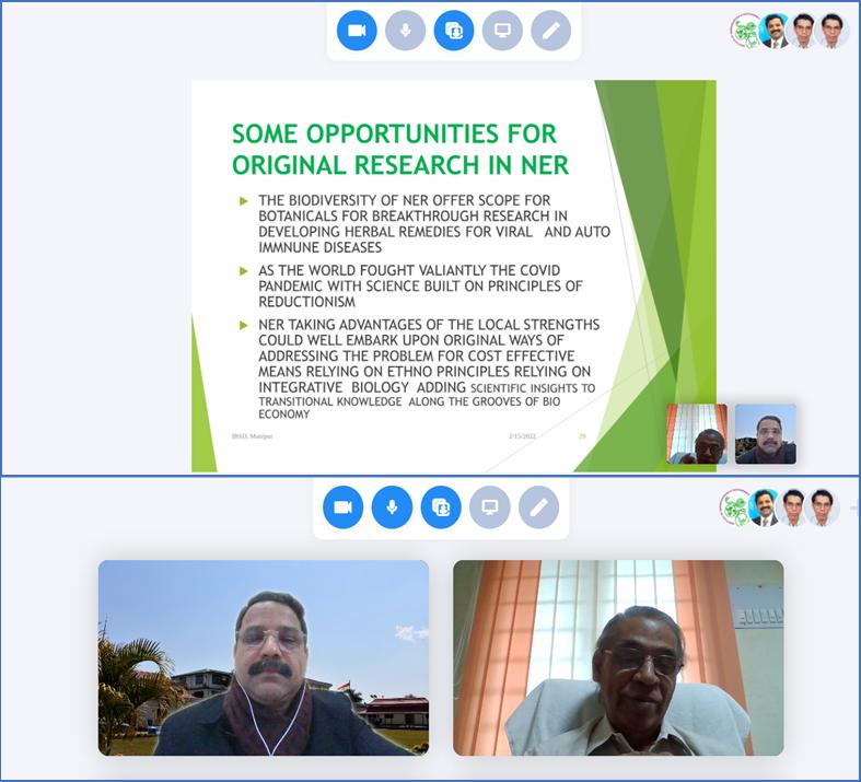  Webinar on 'Bioeconomy of India: An opportunity area for North Eastern Region' 