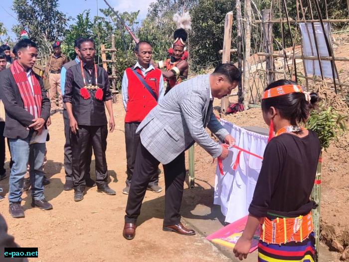  N. Thongwang Konyak, MLA, Mon District inaugurates a mini-grid at Totok chingha village site in Mon, Nagaland 