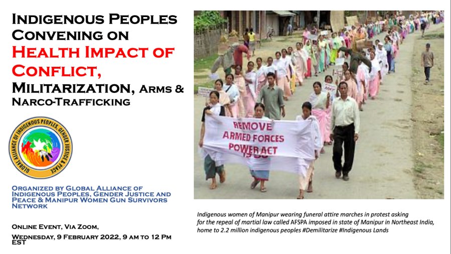  Global Indigenous Peoples Convening on the Health Impact of Conflict, Militarization, Arms and Narco-Trafficking  
