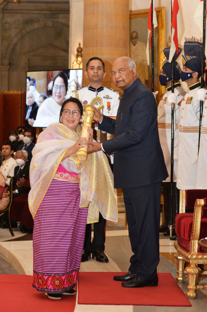   Padmashree Awardee Moirangthem Muktamani Devi   