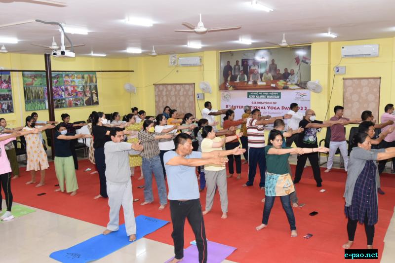  8th International Yoga Day at IBSD Imphal on 21st June 2022 