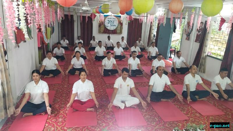 8th International Yoga Day at44 Assam Rifles 