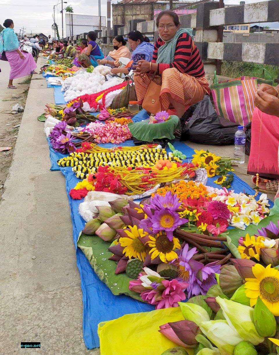 Morning market on the occassion of Kang Festival at Imphal on July 01 2022