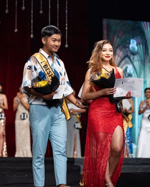  Arbin Tonjam at Miss Manipur 2022 