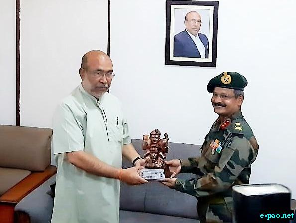 Additional Director General, NCC, NE Directorate meets Chief Minister Manipur 