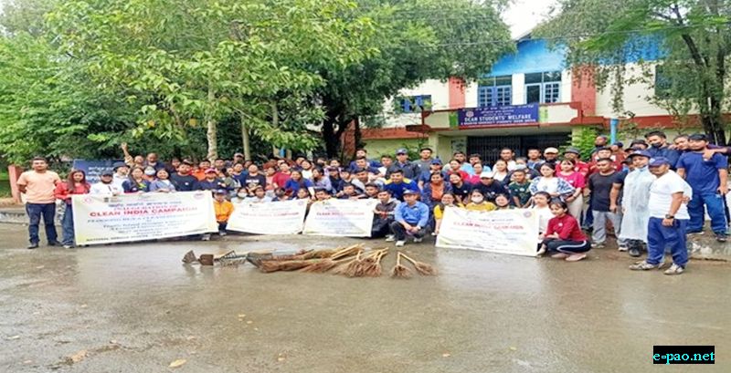  Clean India Campaign 2022 at Manipur Universit 