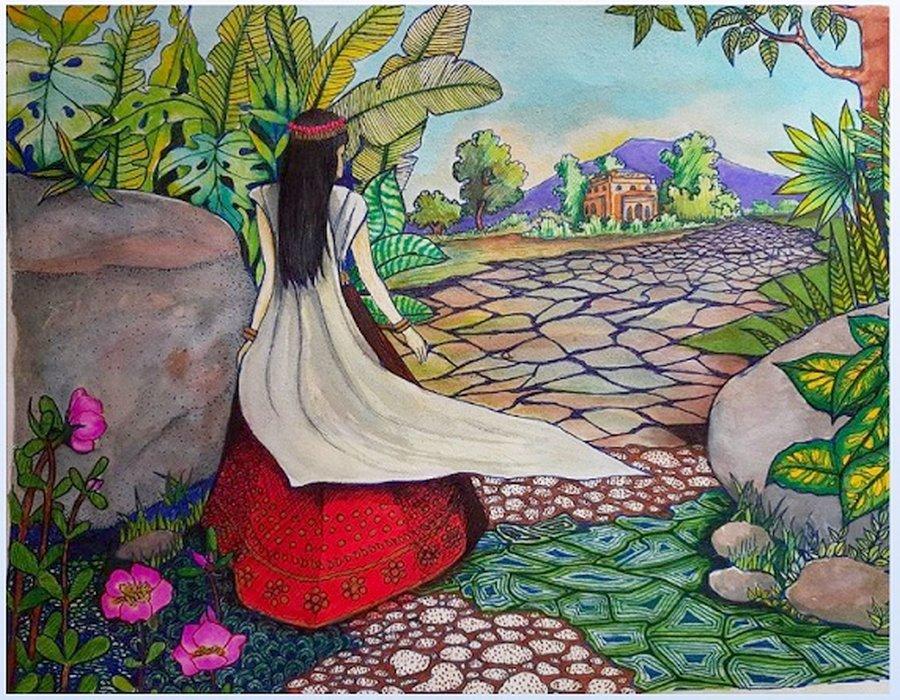  Cover Illustration of 'The Dream Kangleipak' by  Ningthemchamayum Bungobi 