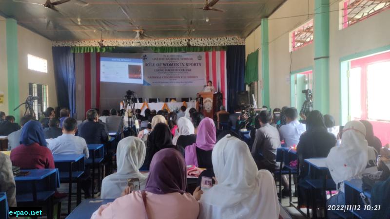  Lilong Haoreibi College Organised National Seminar On The Role Of Women In Sports 