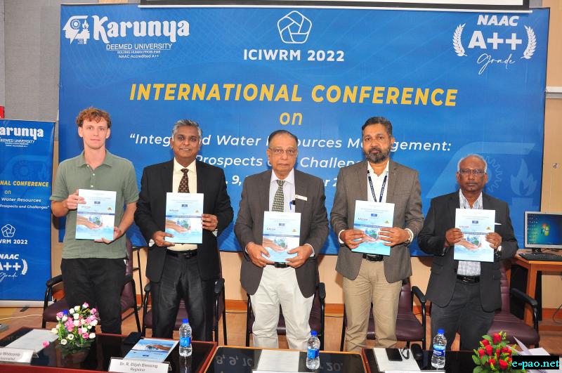 Dr. R. Elijah Blessing, Registrar released the International Conference Proceedings and handed over the first copy to Dr. Manoj P. Samuel, Executive Director, CWRDM. 