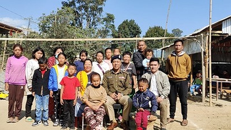  P. Doungel, IPS and the present DGP of Manipur showed his love for disabled people in Manipur by spending his precious time and presenting them with Christmas gifts.  