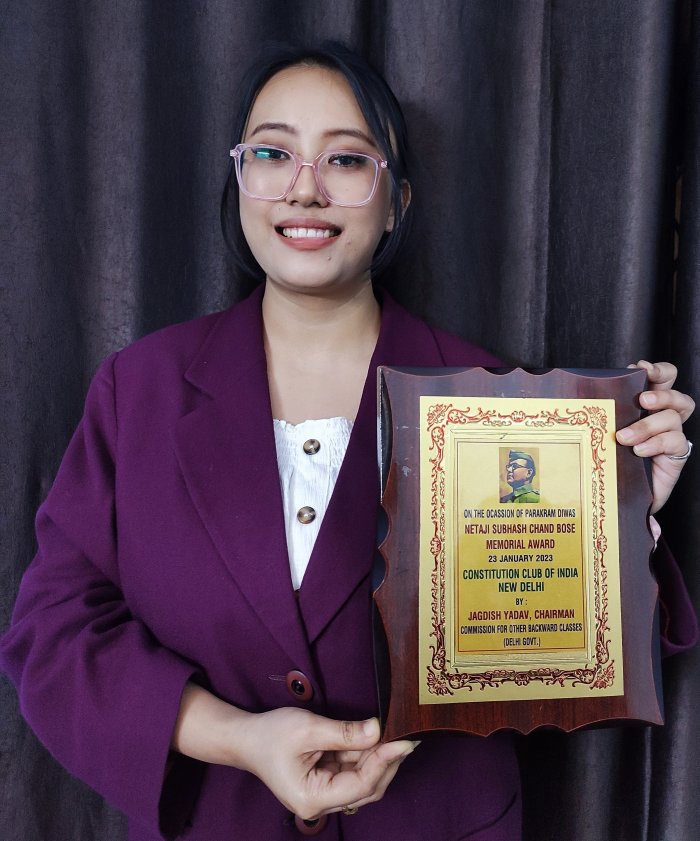   Deepika Mayanglambam conferred with Netaji Subash Chandra Bose Memorial Award 2023 
