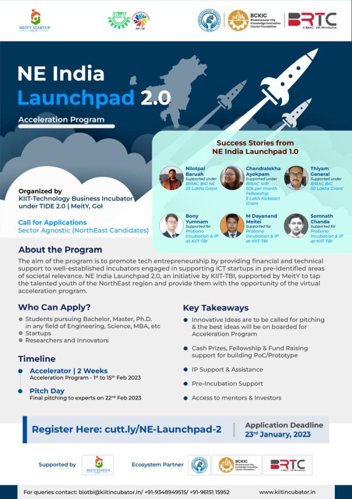 NE India Launchpad 2.0 Acceleration program 
