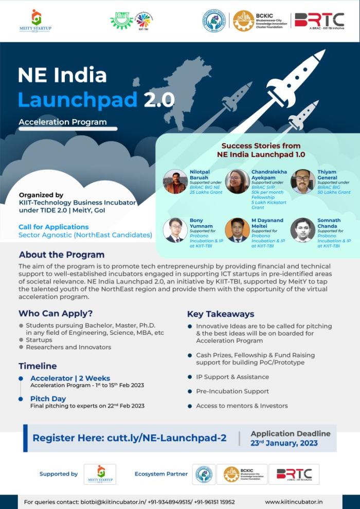 NE India Launchpad 2 0 Acceleration program 20230113